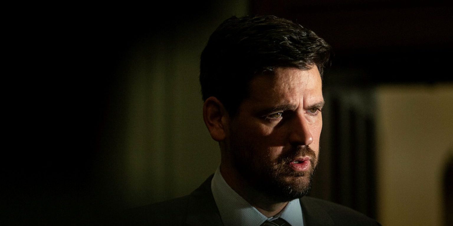 Minister of Immigration, Refugees and Citizenship Sean Fraser speaks with reporters before the Liberal party caucus meeting in West Block  on Dec. 7, 2022.  Andrew Meade