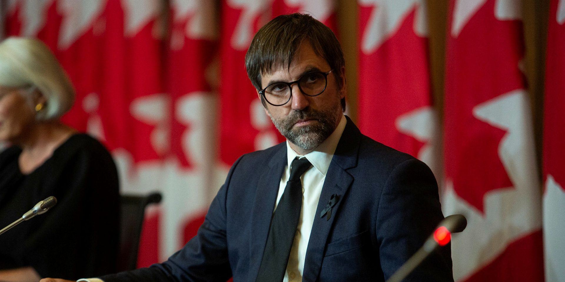 Minister of Environment and Climate Change Steven Guilbeault holds a press conference with members of the Liberal Atlantic Canadian caucus to make an announcement to support the transition to a lower carbon economy on Sept. 15, 2022. Andrew Meade