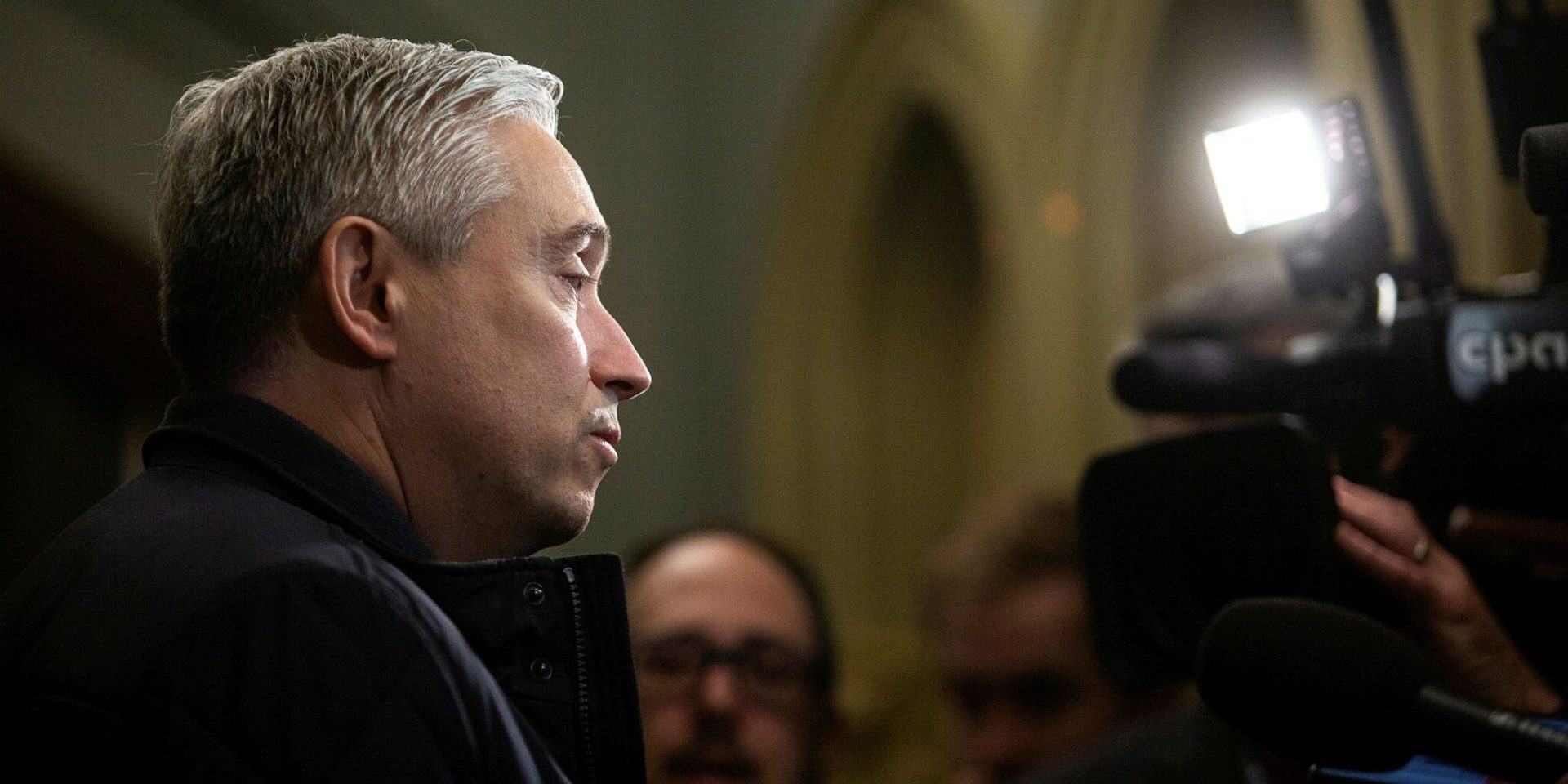 Minister of Innovation, Science and Industry François-Philippe Champagne speaks with reporters before the Liberal cabinet meeting in West Block on  March 9, 2023. Andrew Meade